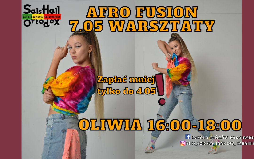 Afro Fusion – super energetyczne warsztaty z Oliwią!